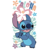  Disney Lilo és Stitch, A csillagkutya Hawaiian Harmony fürdőlepedő, strand törölköző 70x140cm
