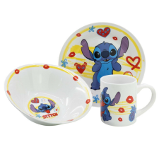  Disney Lilo és Stitch, A csillagkutya Heart porcelán étkészlet Díszdobozban babaétkészlet