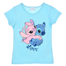 Disney Lilo és Stitch, A csillagkutya Love gyerek rövid póló, felső 8 év