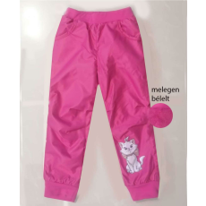 Disney Marie cica bélelt vízlepergetős nadrág magenta szín 5-6 év (116 cm)