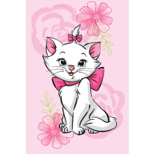 Disney Marie cica Pink Flower polár takaró 100x150cm lakástextília