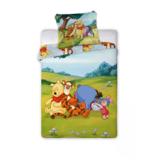 Disney Micimackó Sunny Meadow gyerek, ovis ágyneműhuzat 100×135 cm, 40×60 cm babaágynemű, babapléd