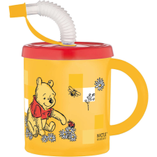 Disney Micimackó szívószálas bögre, műanyag 210 ml itatópohár
