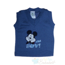  Disney Mickey baba, gyerek kötött mellény (Méret: 74-116) babapulóver, mellény