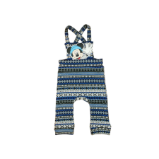 Disney Mickey belül bolyhos baba kertésznadrág (méret: 62-92) babanadrág