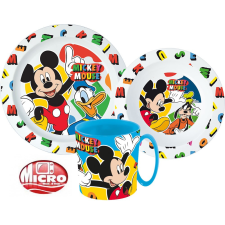 Disney Mickey Disney Mickey Cool Summer étkészlet, micro műanyag szett bögrével 350 ml babaétkészlet