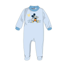 Disney Mickey egér baba velúr rugdalózó - világoskék - 3-6 hónapos babának rugdalózó
