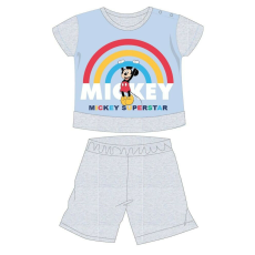 Disney Mickey egér nyári rövid ujjú baba pizsama - pamut jersey pizsama - szürke - 86