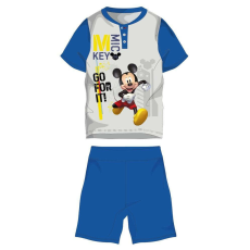 Disney Mickey egér nyári rövid ujjú gyerek pizsama - pamut jersey pizsama - középkék - 110