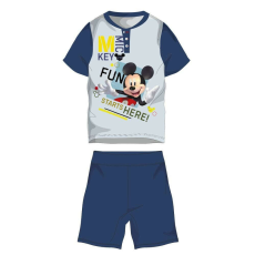  Disney Mickey egér nyári rövid ujjú gyerek pizsama - pamut jersey pizsama - sötétkék - 110