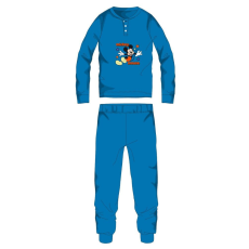  Disney Mickey egér pamut flanel pizsama - téli vastag gyerek pizsama - világoskék - 98