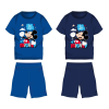  Disney Mickey egér pamut nyári együttes - póló-rövidnadrág szett - sötétkék - 128