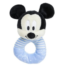 Disney Mickey egér plüss csörgő bébijáték - 16 cm (62955) csörgő