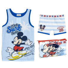 Disney Mickey egér trikó + boxer szett, rövid pizsama ajándék neszesszer 2 év (92 cm)