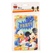 Disney Mickey és Donald meghívók 5 db party kellék