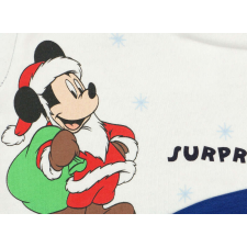 Disney Mickey és Plútó belül bolyhos hosszú ujjú rugdalózó Karácsony (méret: 56-74) rugdalózó