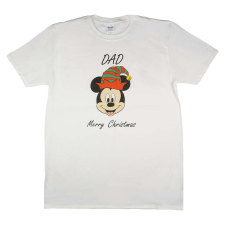  Disney Mickey karácsonyi feliratos póló apáknak gyerek póló