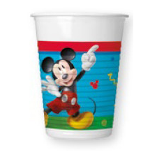 Disney Mickey Rock the House műanyag pohár 8 db-os 200 ml party kellék