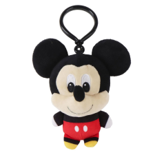 Disney Mickey Smile 3D plüss figura akasztóval, táskadísz 13 cm plüssfigura