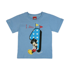 Disney Mickey szülinapos kisfiú póló 1 éves - 80-as méret