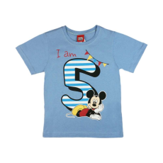 Disney Mickey szülinapos kisfiú póló 5 éves - 110-es méret