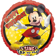 Disney Mickey Zenélő Fólia lufi 71 cm party kellék