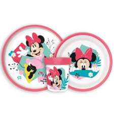 Disney Minnie Being More csúszásmentes étkészlet, micro műanyag szett babaétkészlet