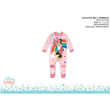 Disney Minnie egér baba rugdalózó - galléros - világosrózsaszín-rózsaszín - 1-3 hónapos babának rugdalózó