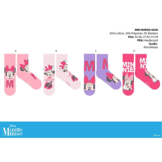  Disney Minnie egér gyerek pamut normál zokni - 4 pár/csomag - 27-30