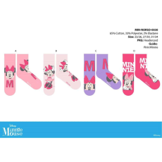  Disney Minnie egér gyerek pamut normál zokni - 4 pár/csomag - 31-34