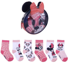 Disney Minnie egér mintás zokni szett/5db Díszcsomagolásban 9-18 hó gyerek zokni