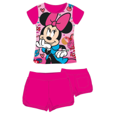 Disney Minnie egér pamut nyári együttes - póló-rövidnadrág szett - pink - 110 gyerek ruha szett