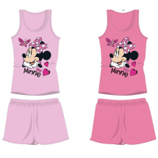  Disney Minnie egér pamut nyári együttes - trikó-rövidnadrág szett - világosrózsaszín - 122