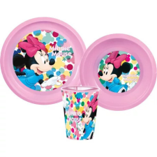 Disney Minnie étkészlet, műanyag szett babaétkészlet
