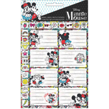 Disney Minnie füzetcímke matricával 16 db-os információs címke