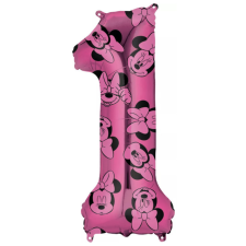 Disney Minnie Pink fólia lufi 1-es szám 66 cm party kellék