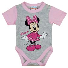 Disney Minnie rövid ujjú body (56) - szürke/rózsaszín kombidressz, body