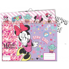 Disney Minnie Smiles A/4 spirál vázlatfüzet 40 lapos matricával füzet