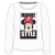 Disney Minnie Style Grey gyerek hosszú póló, felső 8 év / 128 cm