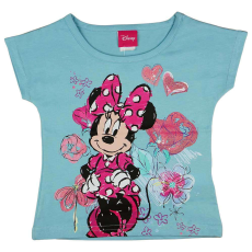 Disney Minnie szíves virágos lányka póló - 128-as méret