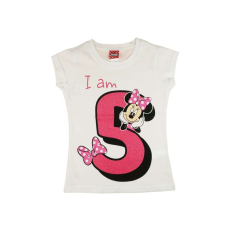 Disney Minnie szülinapos kislány póló 5 éves - 110-es méret