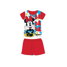 Disney Nyári rövid ujjú gyerek pamut pizsama - Disney Minnie egér - piros - 128