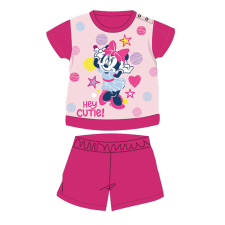 Disney Nyári rövid ujjú pamut baba pizsama - Disney Minnie egér - csillagos - pink - 86 gyerek hálóing, pizsama