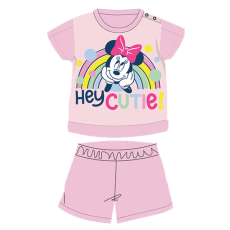 Disney Nyári rövid ujjú pamut baba pizsama - Disney Minnie egér - világosrózsaszín - 92