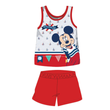 Disney Nyári ujjatlan pamut baba pizsama - Disney Mickey egér - piros - 80 gyerek hálóing, pizsama