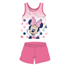 Disney Nyári ujjatlan pamut baba pizsama - Disney Minnie egér - rózsaszín - 92