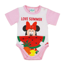 Disney rövid ujjú Body - Minnie Mouse #fehér-rózsaszín - 74-es méret kombidressz, body