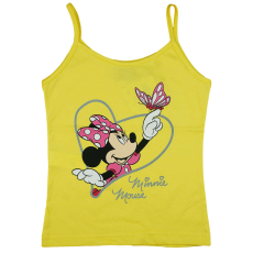 Disney spagetti pántos lányka Trikó - Minnie #sárga - 122-es méret