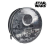 Disney Star Wars Halálcsillag, ezüstmetál-fekete 3D ISKOLATÁSKA