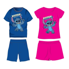  Disney Stitch pamut nyári együttes - póló-rövidnadrág szett - középkék - 128 babaruha szett